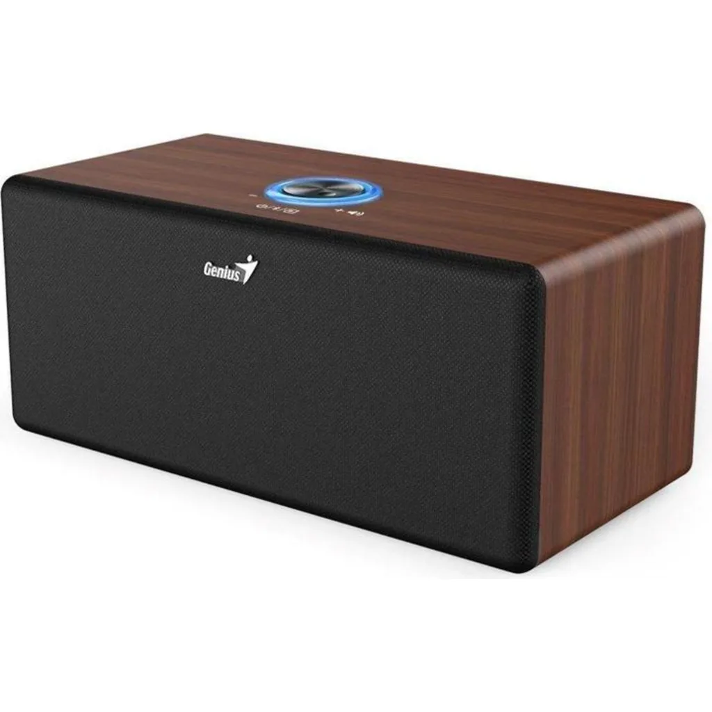Imagen 2 de Parlantes Bluetooth Genius SP-HF505BT, 20W RMS Madera Dark Brown