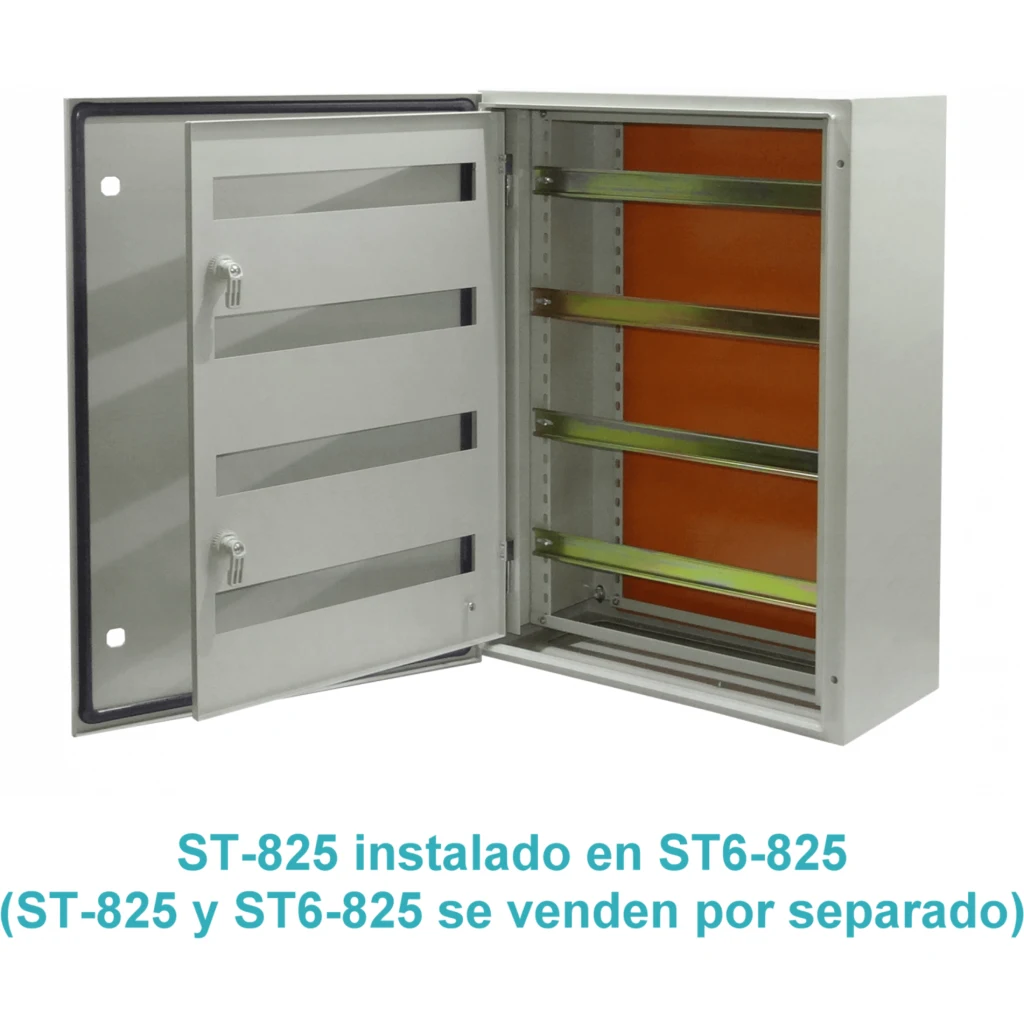 Imagen 3 de TIBOX 743x529mm 4-RielDin-53cm Chasis interno p/Tablero ST6-825 MDST86