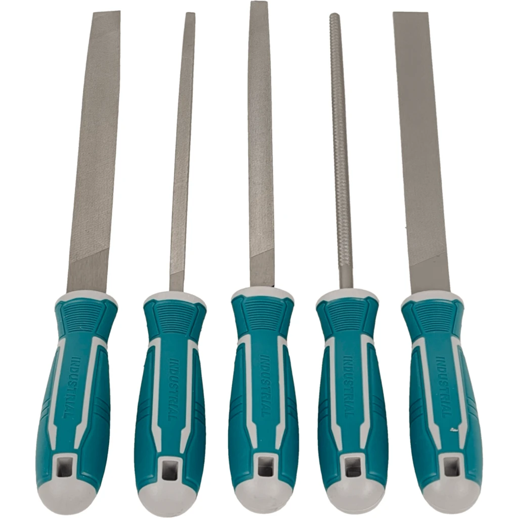Imagen 1 de TOTAL Set limas 5-piezas Acero T12 8-pulgadas 203mm THT918516