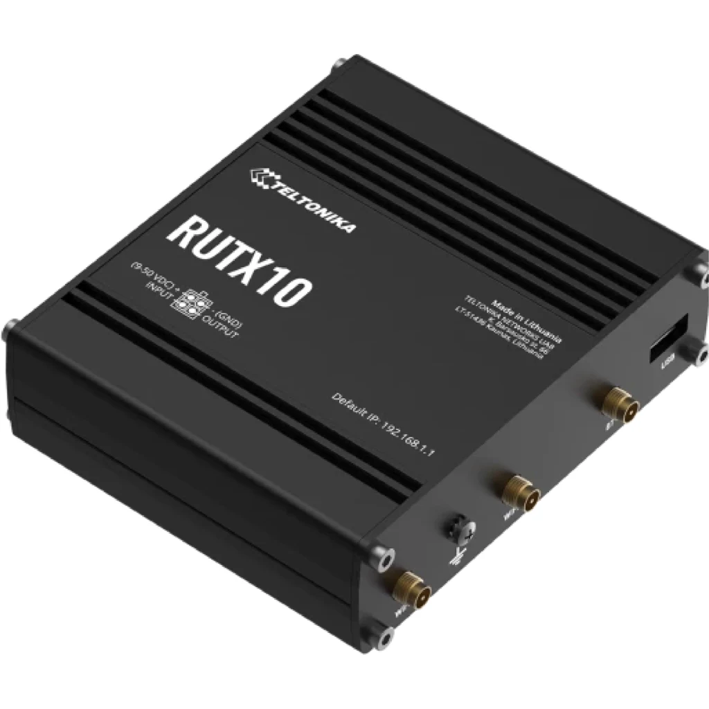 Router Teltonika RUTX10, WiFi AC Dual Band 4*Gigabit Bluetooth LE Gestion Prof.