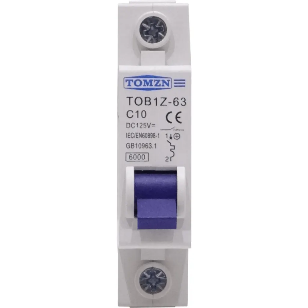 Imagen 2 de TOMZN 10A 125VDC Continua Interruptor Automatico Termomagnetico C10