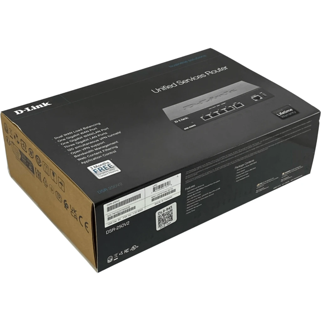 Imagen 3 de Router D-Link DSR-250V2, 5 Puertos Gigabit VPN 