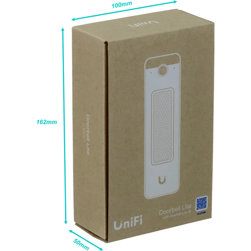 Imagen 1 de UniFi Doorbell Lite  Blanco - 5MP 24FPS FOV 95.8deg H / 131.2deg V IR 5m Audio b