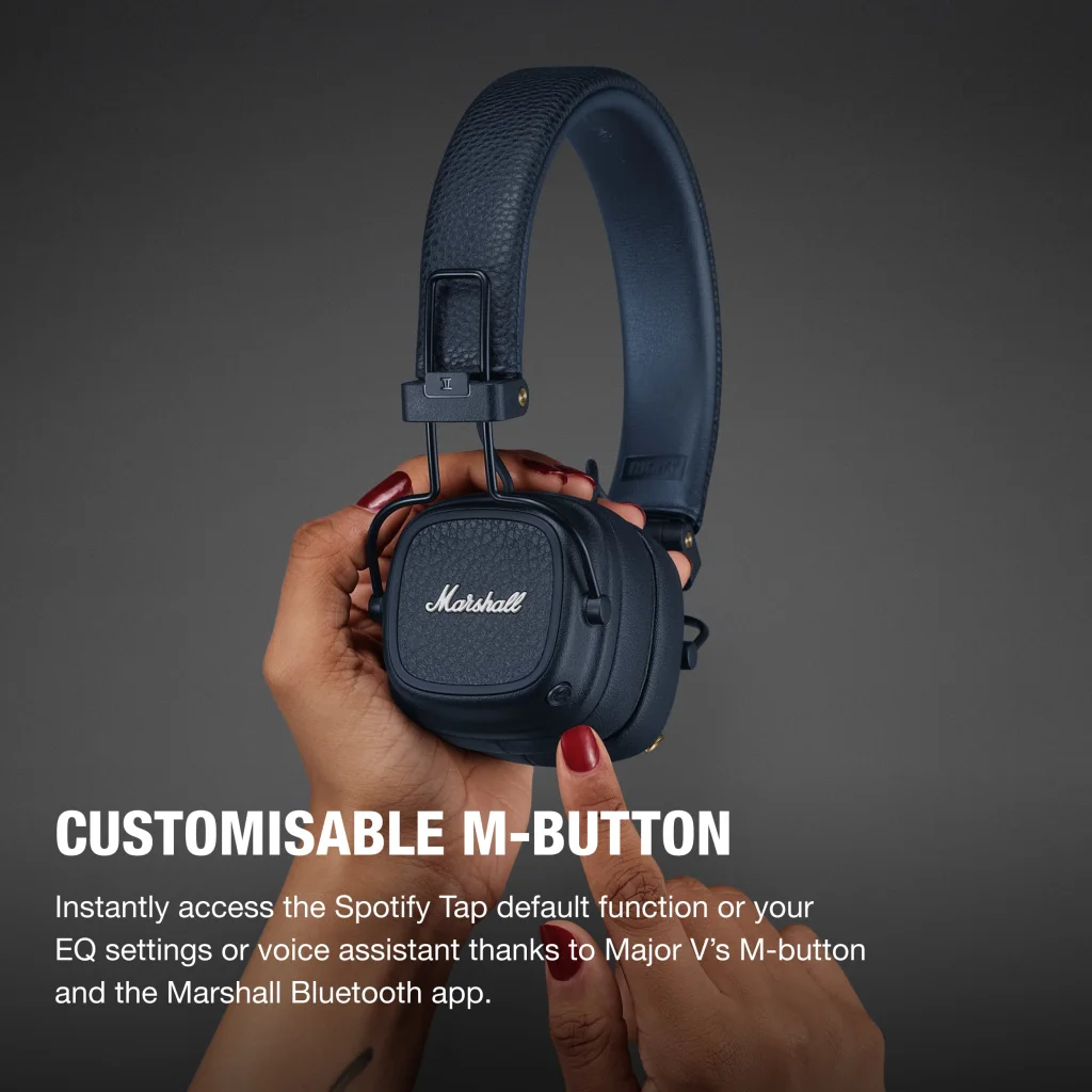 Imagen 11 de Audifono On Ear Wireless Major V Marshall azul medianoche