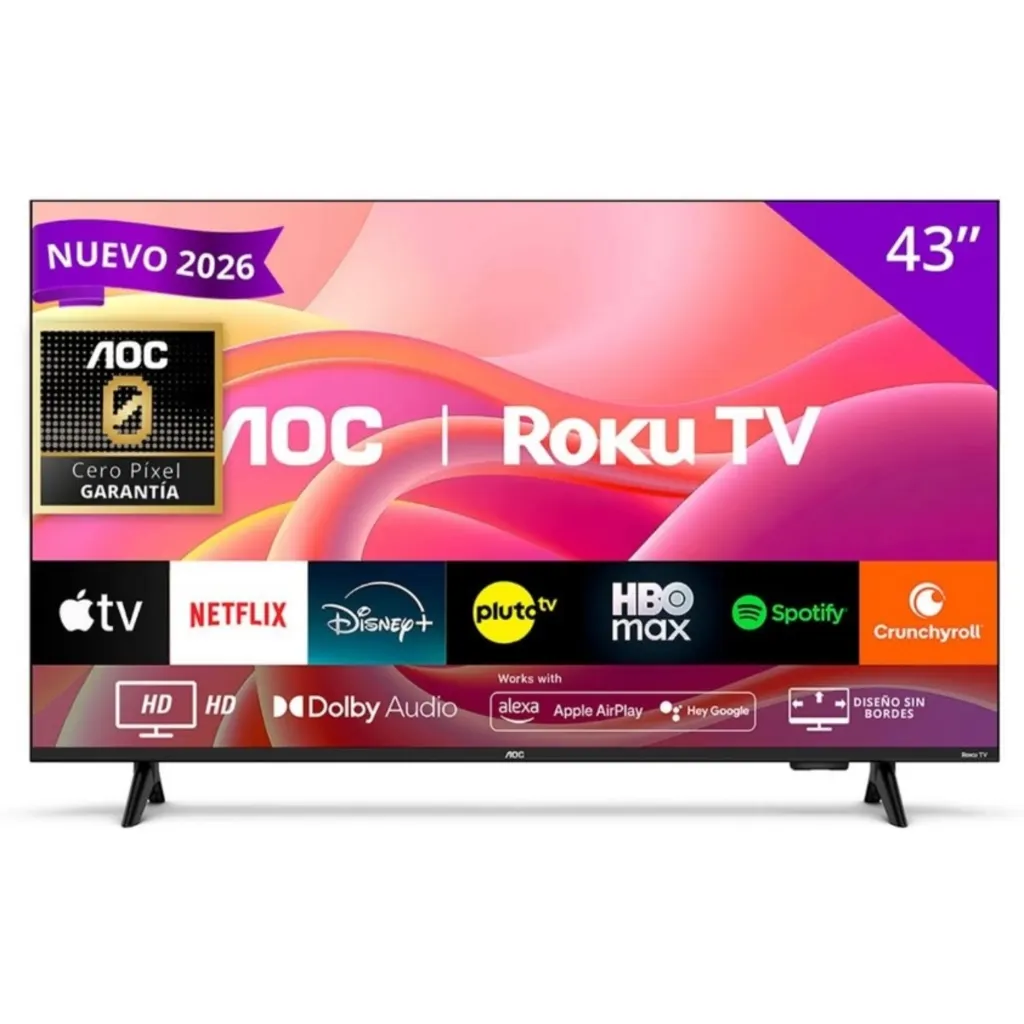Televisor Aoc 43"" Fhd Smarttv Led Wifi Lan 3*Hdmi Usb