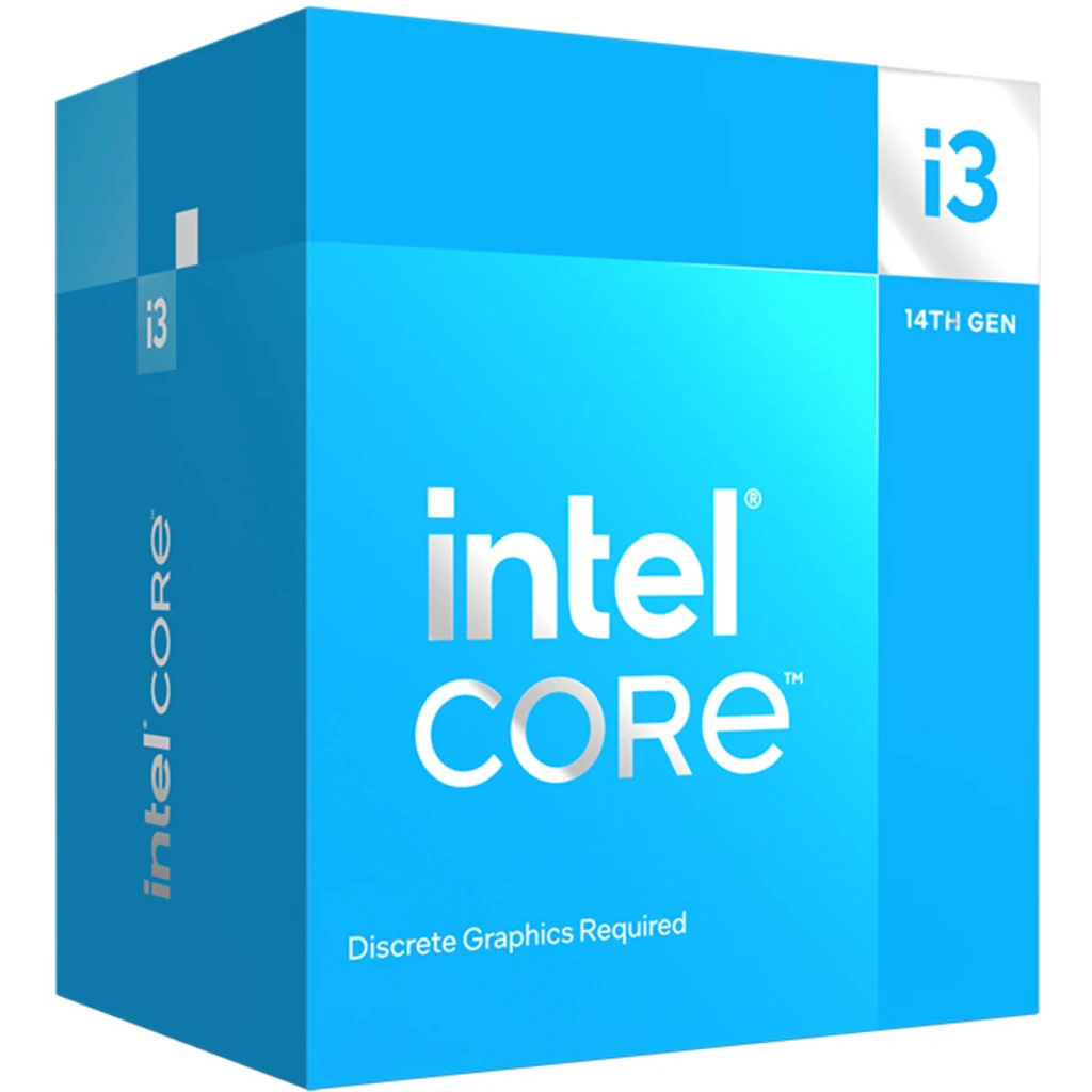 Imagen 1 de CPU Intel® Core I3-14100F 14Gth 3.5-4.7GHz Turbo 12MB 4 Núcleos LGA1700 Sin Gráf