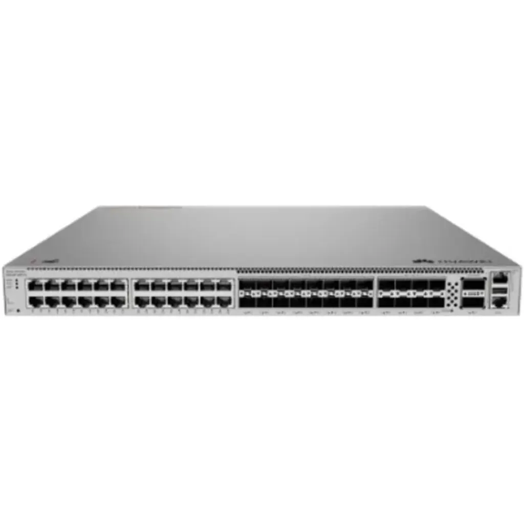 Imagen 1 de S620-24T16X8Y2CZ.  Switch Huawei eKit de 24 Puertos 10/100/1000 + 16 Puertos SFP de 10 GE + 8 Puertos SFP de 25GE + 2 Puertos SFP de 40GE, capacidad de reenvió de paquetes de 1167 Mpps 1U.
