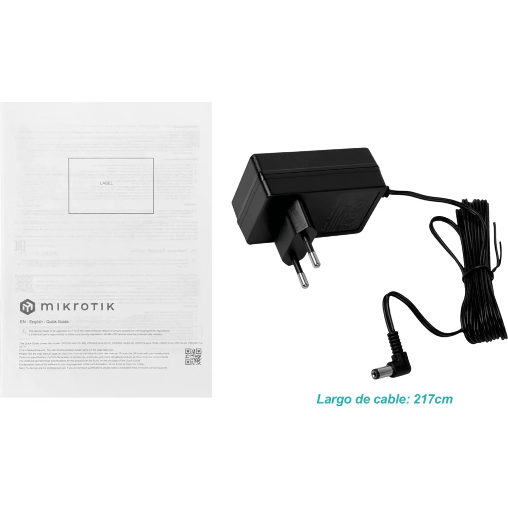 Imagen 3 de Switch MikroTik CRS326-24G-2S+IN, 24 Prts 10/100/1000 2x SFP+ Administrable