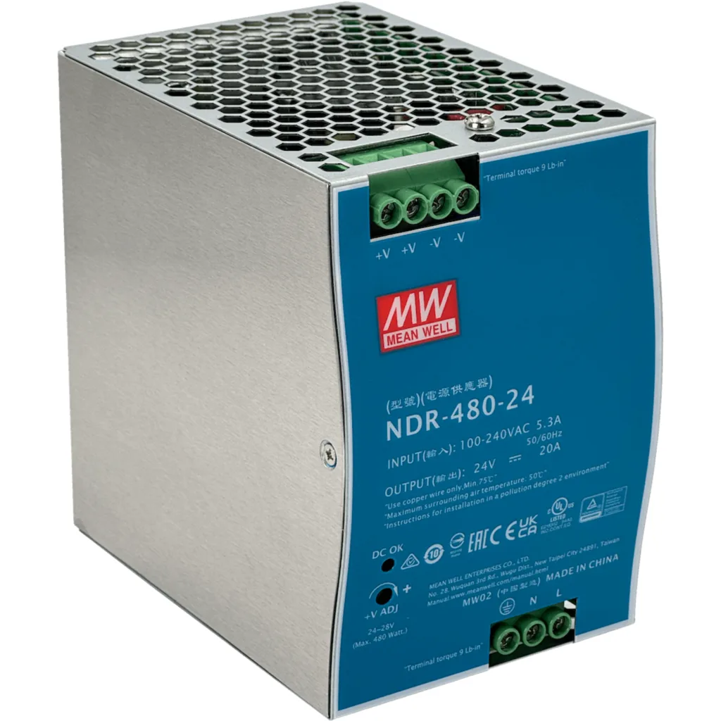 Imagen 3 de Fuente de Poder Mean Well NDR-480-24 Riel DIN 24VDC