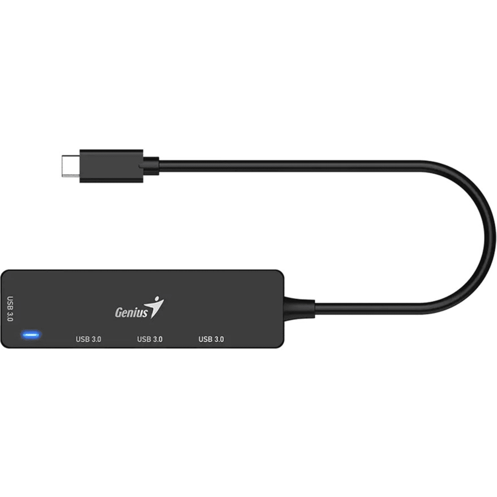 Imagen 2 de GENIUS HUB 4 in 1 PLUG TYPE-C to JACK USB 3.0-UH-400-BK