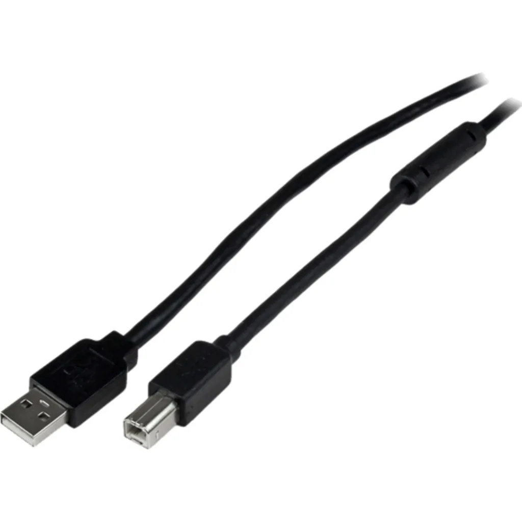 Imagen 1 de Cable USB-A a USB-B v2.0 M/M Activo Amplificado 20 metros Color Negro - StarTech