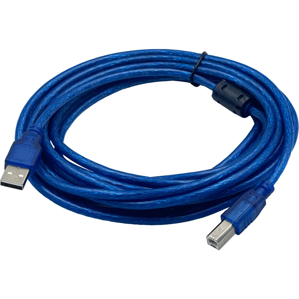 Imagen 2 de Cable USB A-Macho a B-Macho, Compatible con Impresoras Longitud 5 metros
