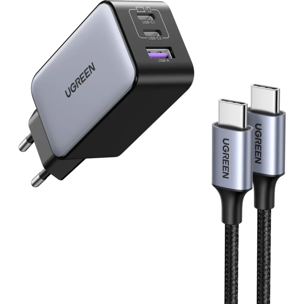 Imagen 7 de Cargador Rapido UGREEN Nexode 65W GaN 3 puertos 2x USB-C 1xUSB-A