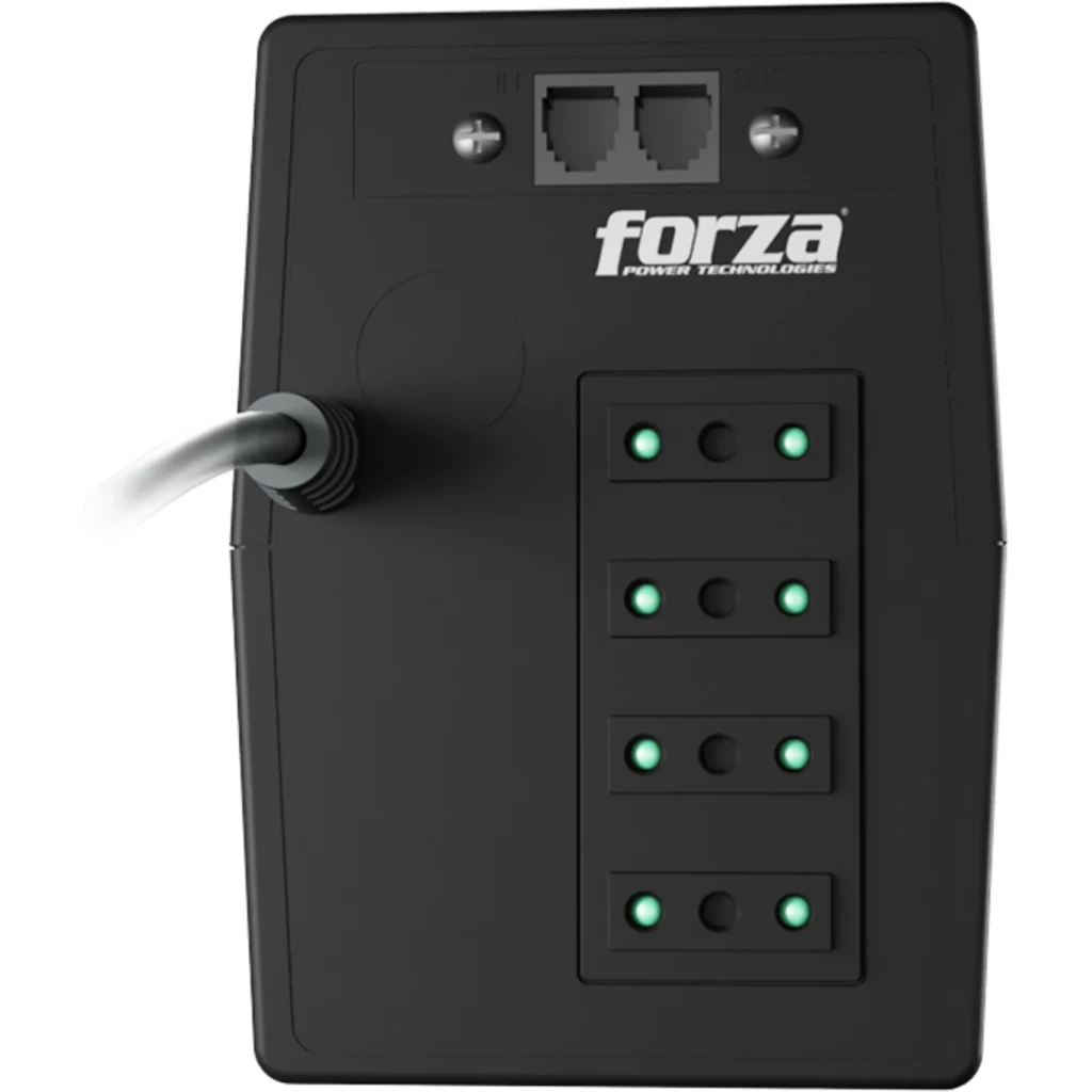Imagen 3 de UPS Forza NT-512C 500VA/250W 220V Interactiva 4-Tomas RJ11 45-65Hz LED Estado