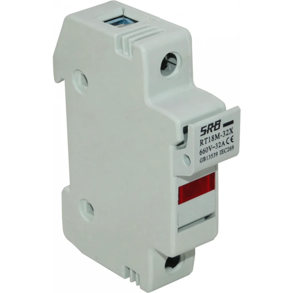 Imagen 1 de 1x32A 10x38mm2 E91/32 660V Base para Fusible Cilindrico en Riel Din