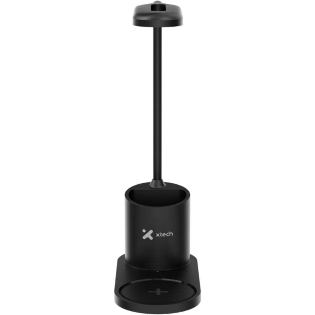 Imagen 1 de Lámpara LED de escritor XTech XTA-701, con portalápices y base de carga inalámbr