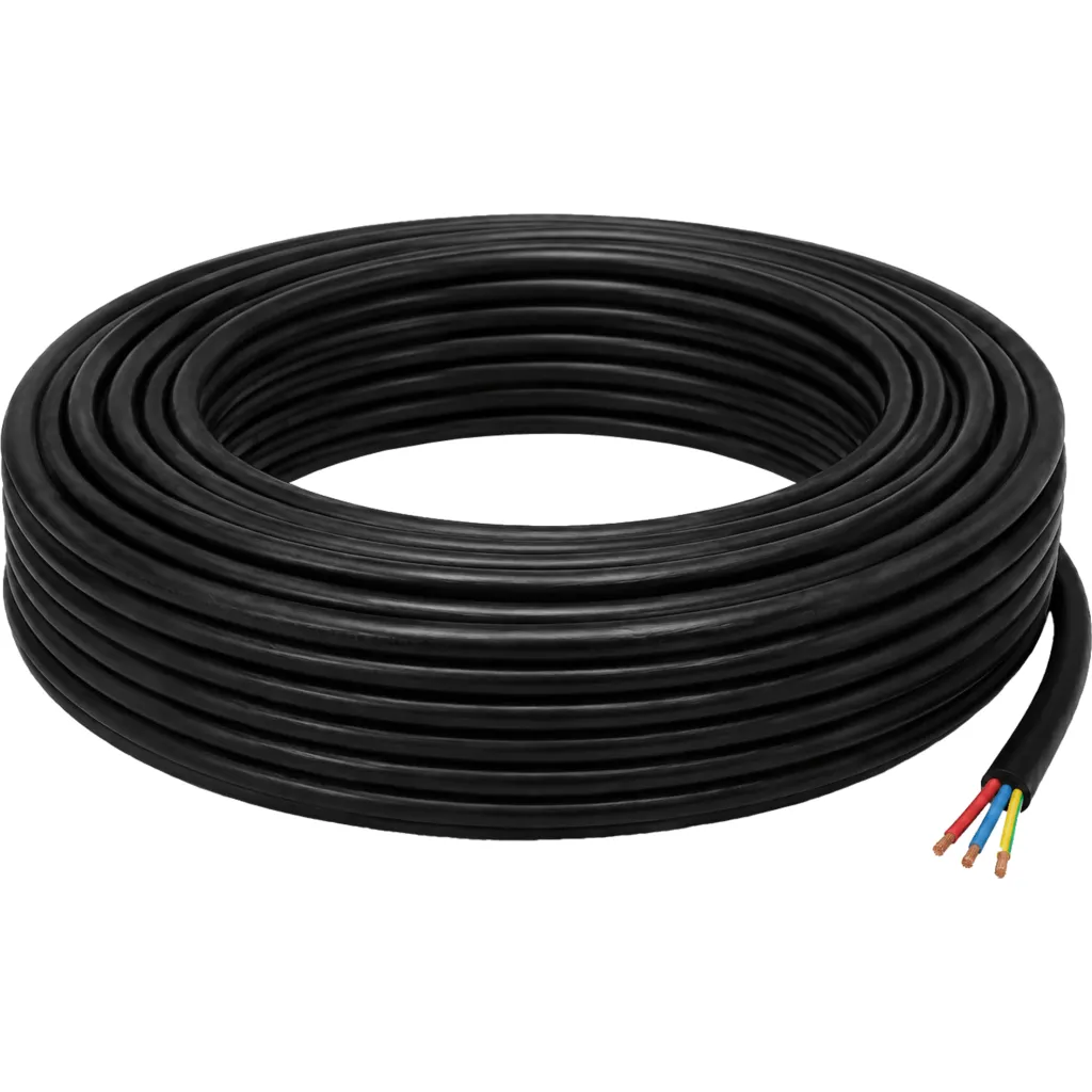 Imagen 1 de Negro 3x2,5mm 100mt Cable Electrico RVV 13-18AMP 3x2.5mm