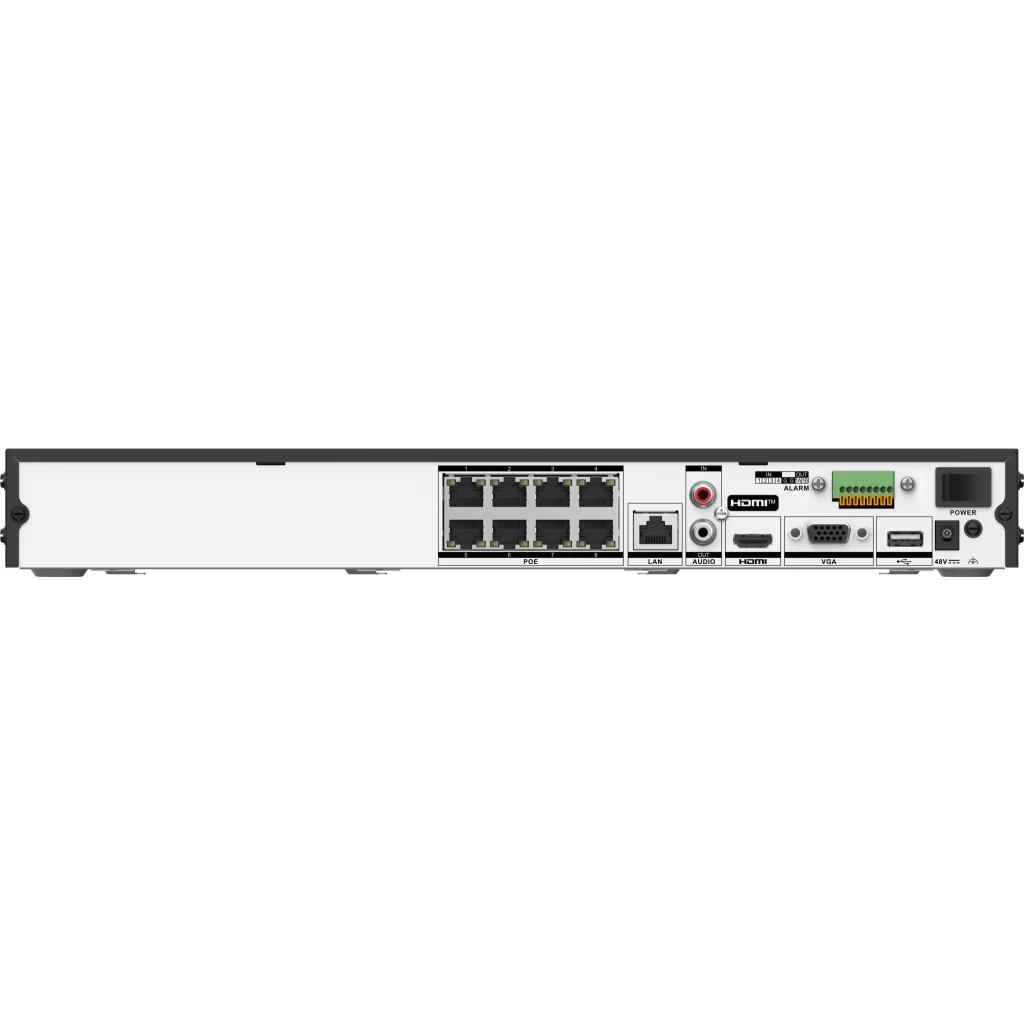 Imagen 5 de NVR IP Hikvision 8 ch 8 ch POE Capacidad 2 HDD/ H.264+ H265/ Grabacion 80Mbps