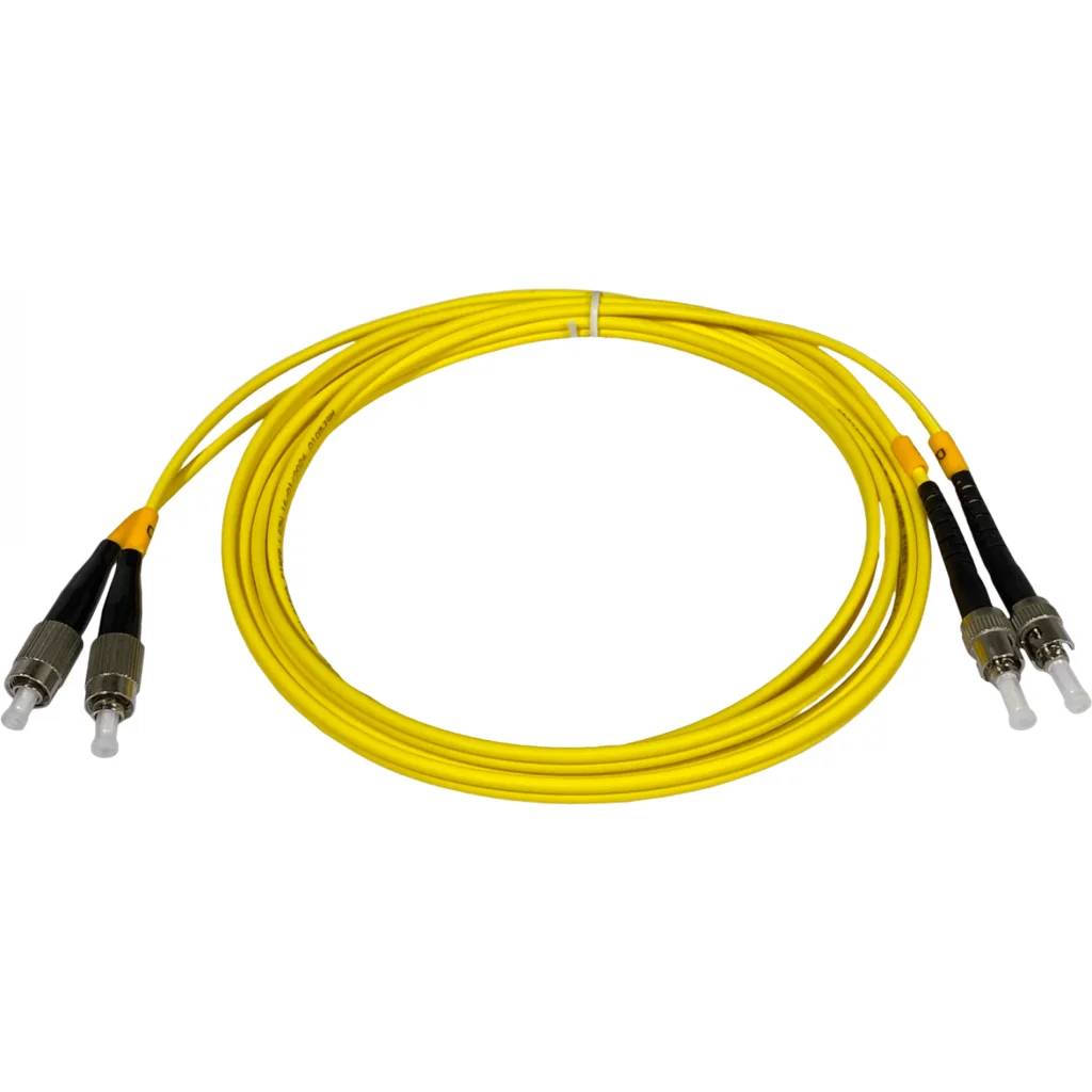Imagen 1 de 2mt ST-FC MonoModo SM Duplex Jumper Cable Fibra 3.0mm 9/125um LSZH