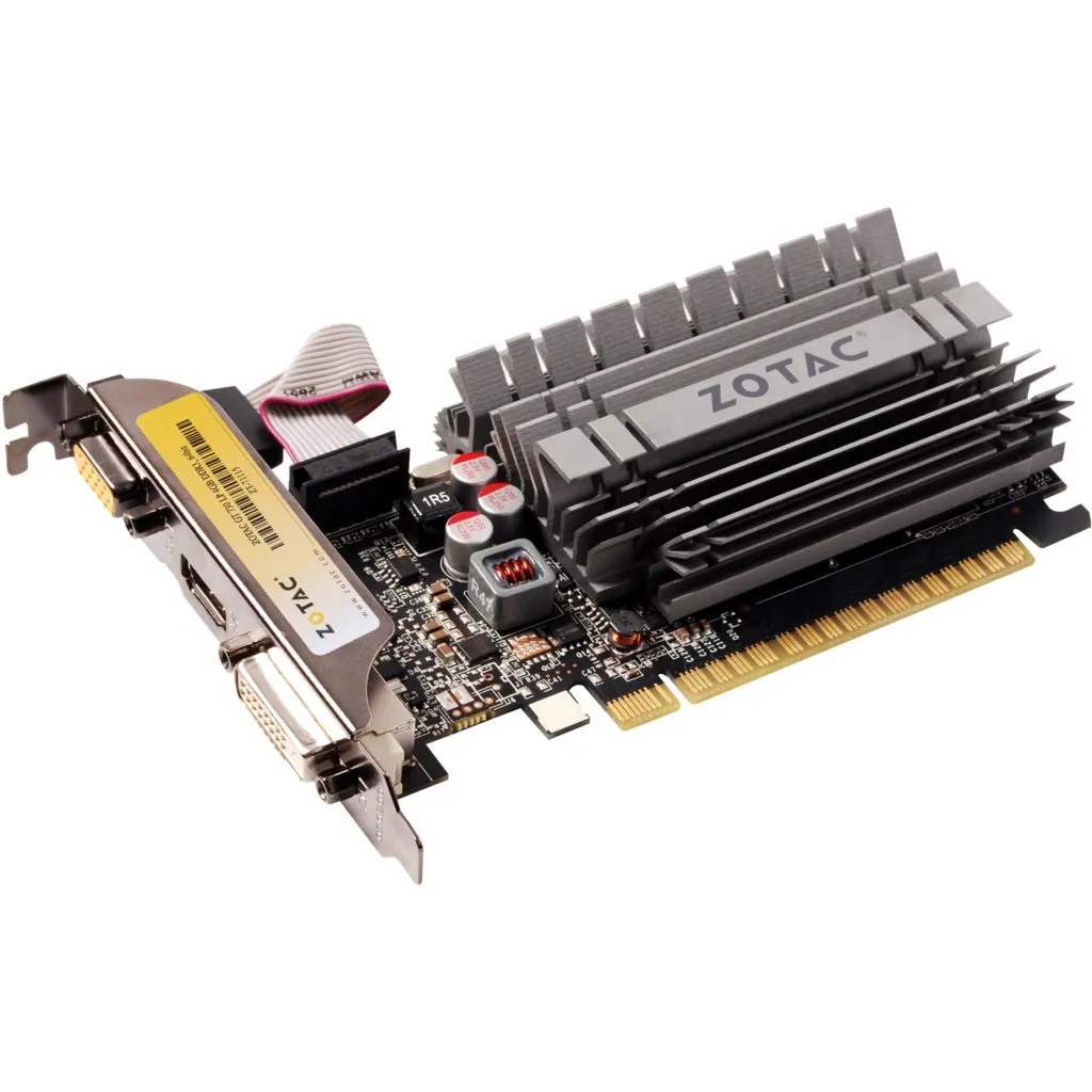 Imagen 2 de Tarjeta de Video Zotac NV-GF-GT730 4GB DDR3 PCIe HDMI DVI VGA Low Profile Pasivo