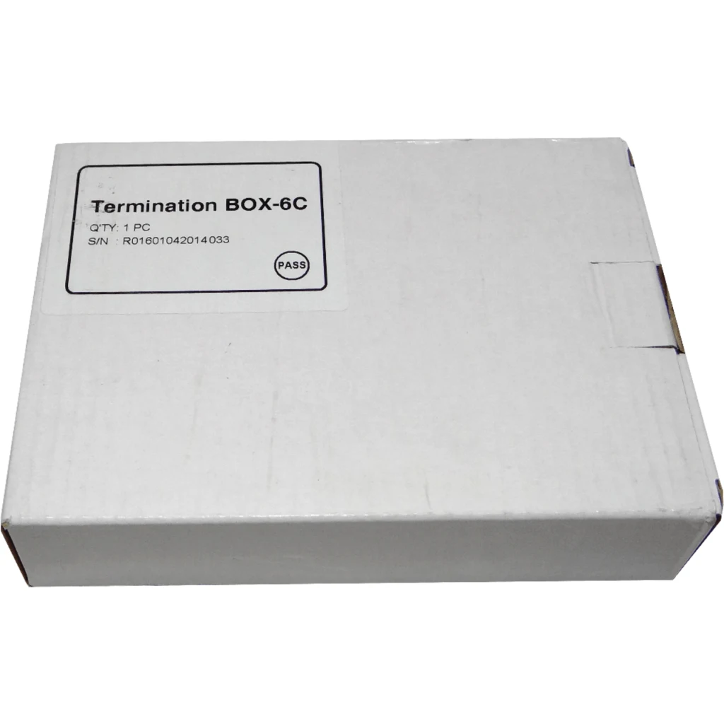 Imagen 1 de 6-Manguito de-Paso 4-CL-Rectang IP20 Caja Gris Terminacion Fibra NAP
