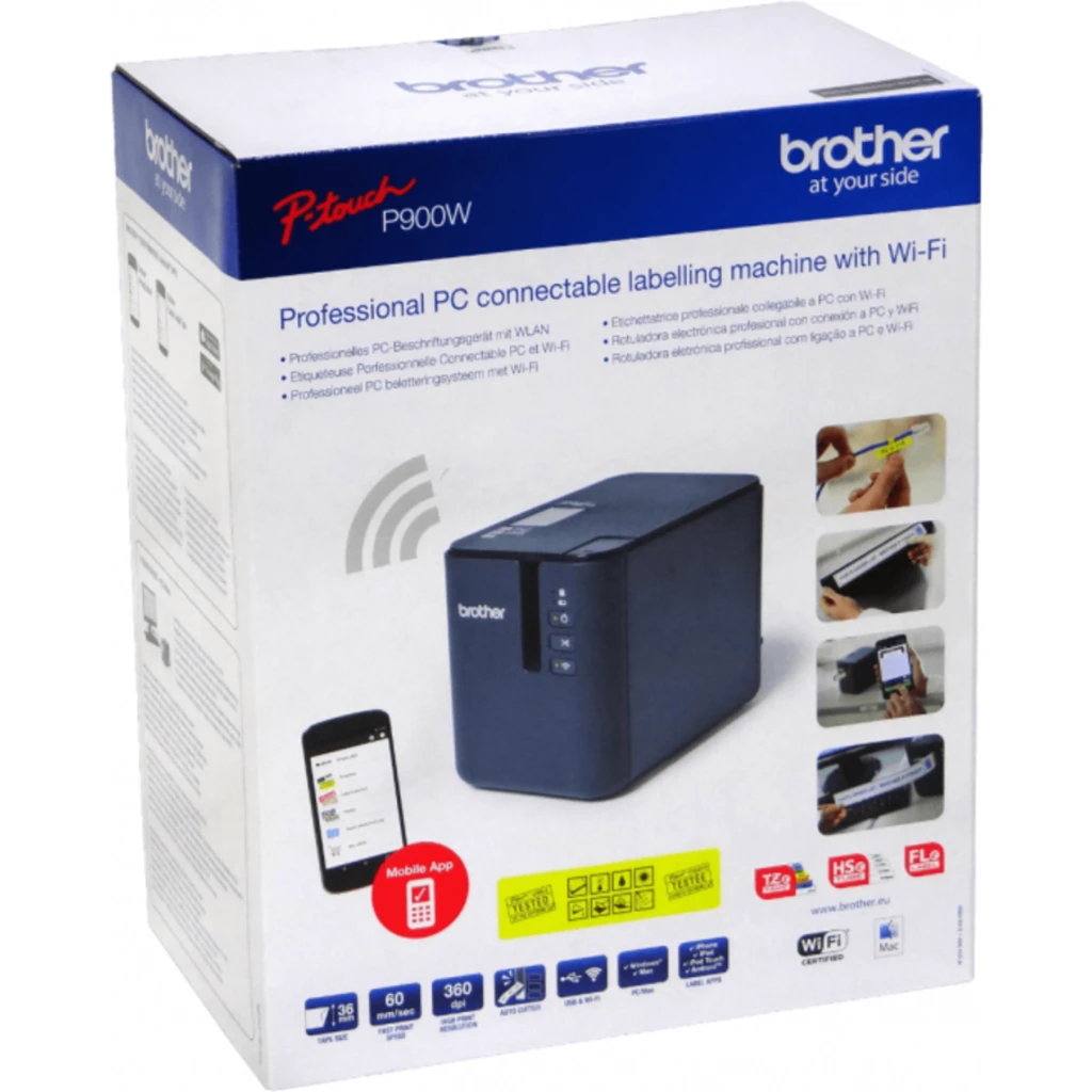 Imagen 5 de Rotulador Brother PT P900W Industrial Network Label Printer // BROTHER PT-P900W