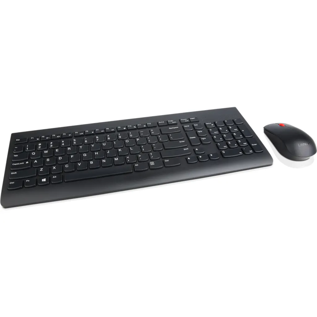 Imagen 3 de Kit Teclado Mouse Inalámbrico Lenovo 510 Dongle USB 171 Teclas LA Español Negro
