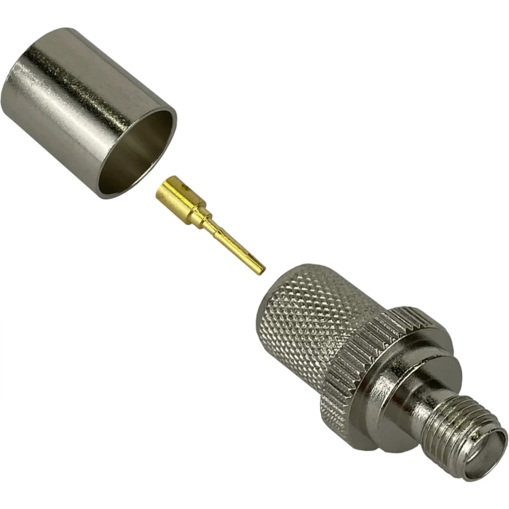 Imagen 1 de .SMA-Hembra CA400 LMR400 Conector Crimpeable Serie-400