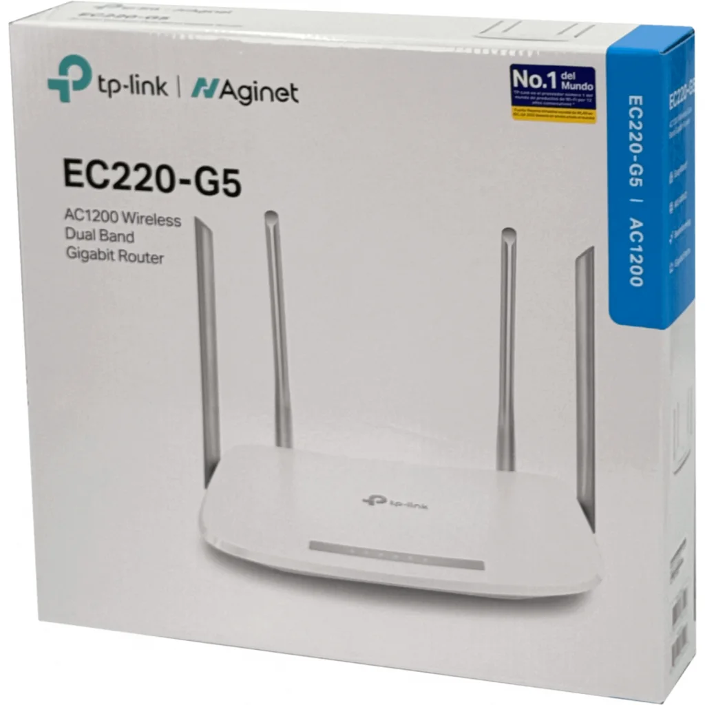 Imagen 3 de Router TP-Link EC220, AC1200 5GHz/2,4GHz 867/300Mbps 4 Antenas 4 LAN 1WAM 12V