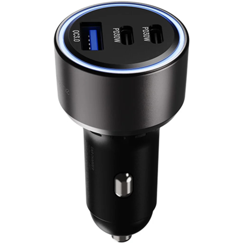 Imagen 3 de Klip Xtreme KCC-060 - Car power adapter - 60 Watt - 2 x 24 pin USB-C / 9 pin USB Type A - Cellular phone / Tablet - Car - Para Smartphones, tablets, small devices