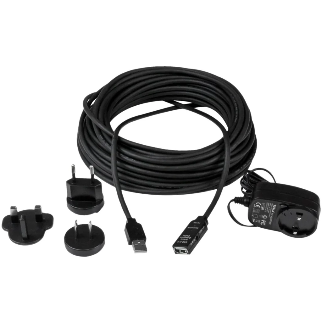 Imagen 2 de Cable Extensión USB 2.0 Tipo-A M/H Activo amplificdo Longitud 10 metros Negro