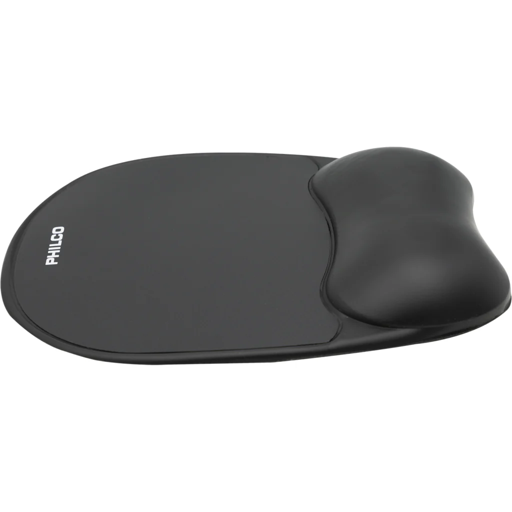 Imagen 2 de Mouse Pad con Apoya Gel Ergonómico Phico 00214 Base Antideslizante Negro