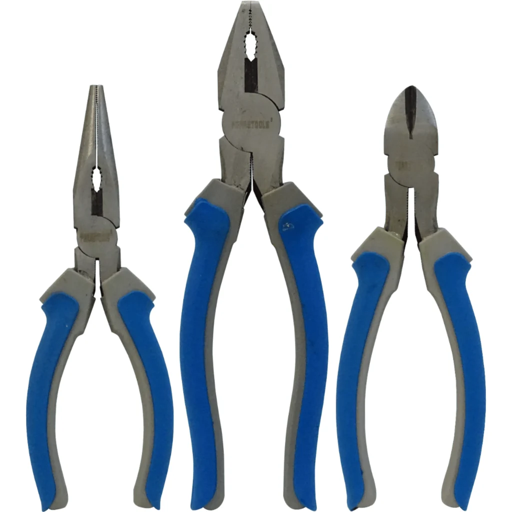Imagen 1 de FERRETOOLS 3 Alicates Universal Cortante Punta 8-Pulgadas F5209