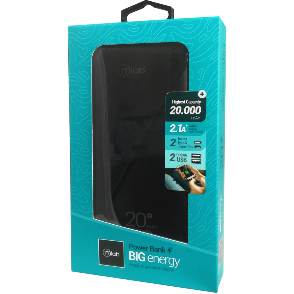 Imagen 4 de MLAB POWERBANK CARGADOR PORTATIL 20.000mAh BIG ENERGY
