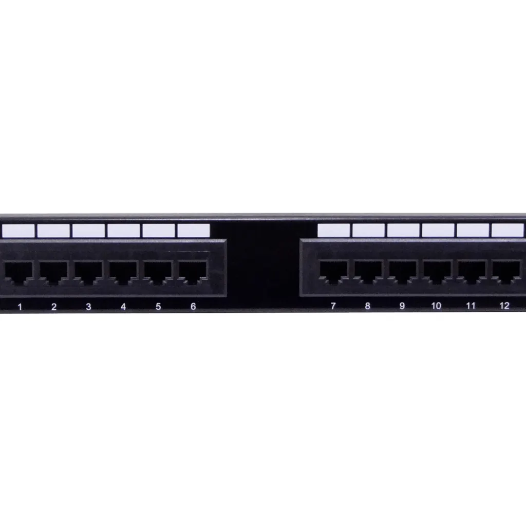 Imagen 4 de LINKMADE 12-RJ45 CAT5E UTP PATCH PANEL 1U UL CERTIFIC