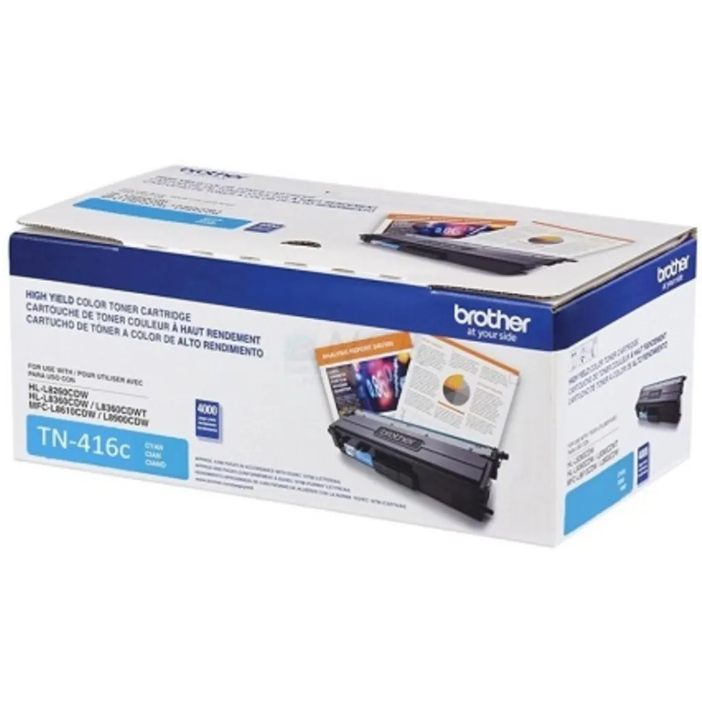 Imagen 1 de Toner Brother TN-416C Cyan para Impr L8900CDW 6500 Pag. ISO, BC4