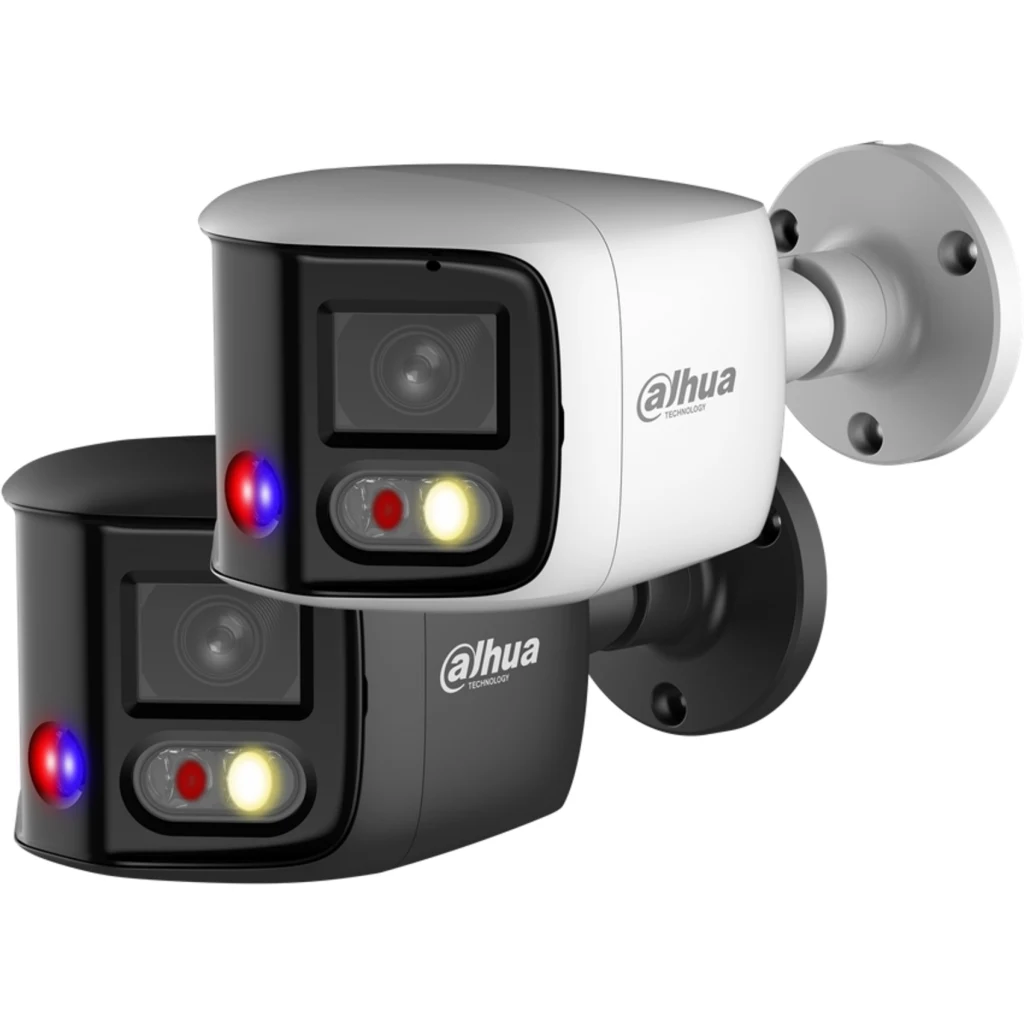 Imagen 3 de Cámara Bullet Dahua®  IP Panorámica 2x4MP TiOC IR25 Mic Metal