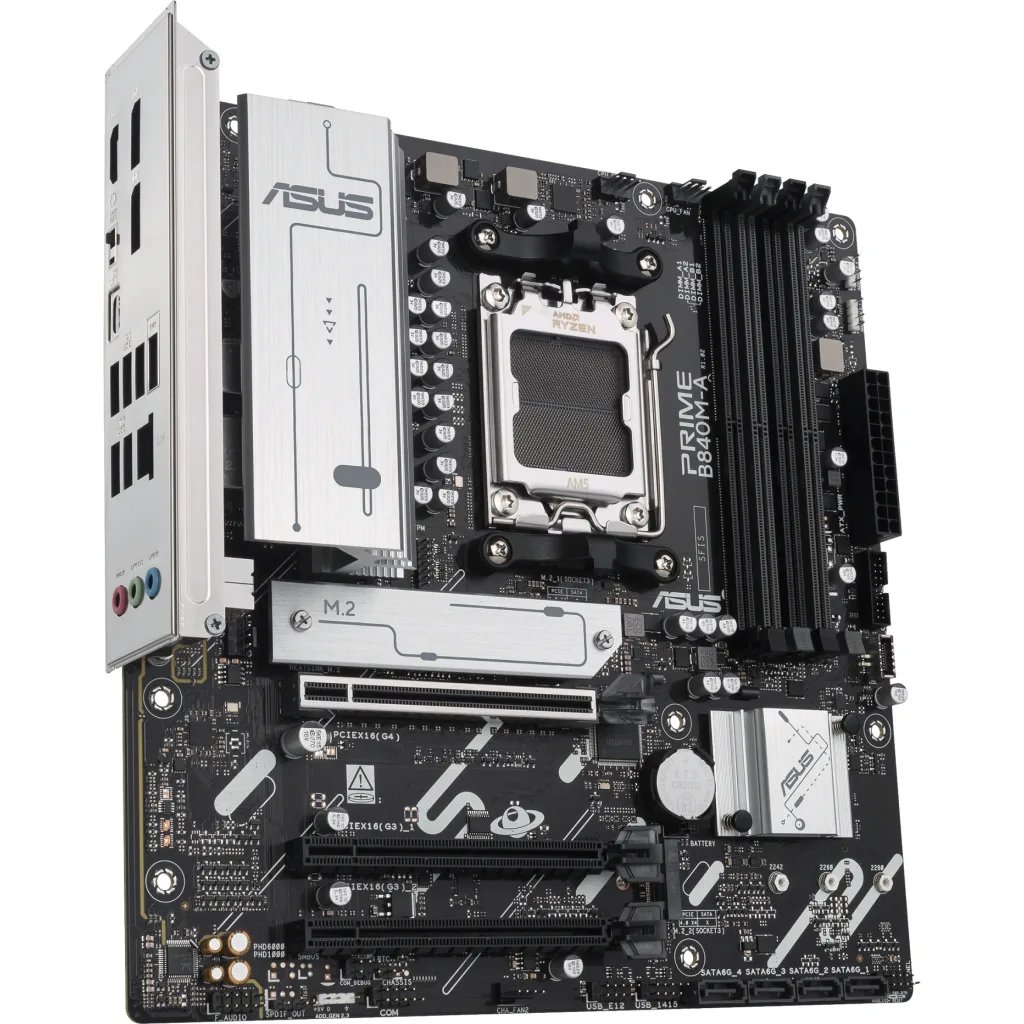 Imagen 2 de Tarjeta Madre Asus PRIME B840M-A Socket AM5 4*DDR5 DP HDMI 2.5Gb LAN m-ATX
