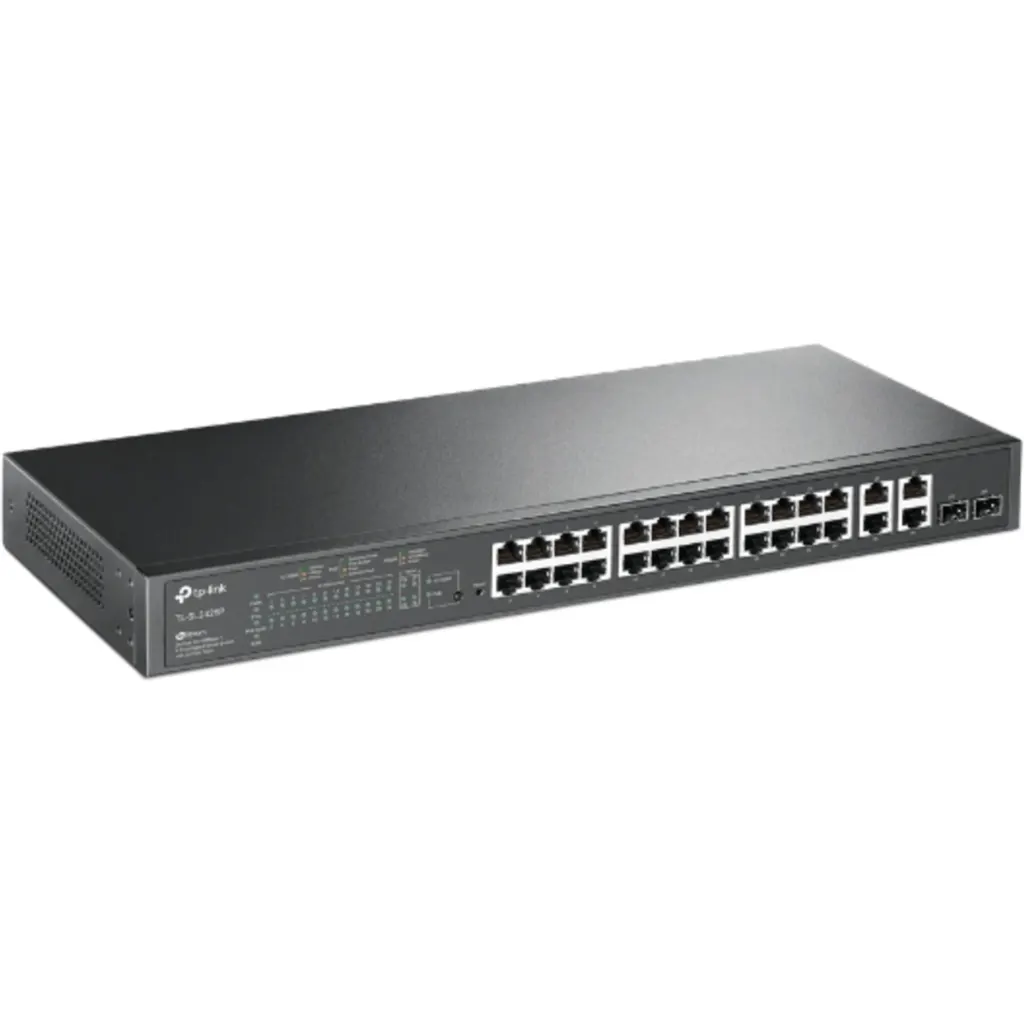 Imagen 1 de Switch Smart TP-Link TL-SL2428P, JetStream de 24x PoE + 10/100Mbps + 4x Gigabit