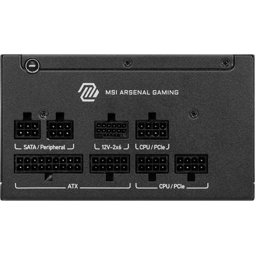 Imagen 1 de Fuente de Poder MSI MAG A750GLS PCIE5 750W 80Plus Gold PFC Activo ATX Modular