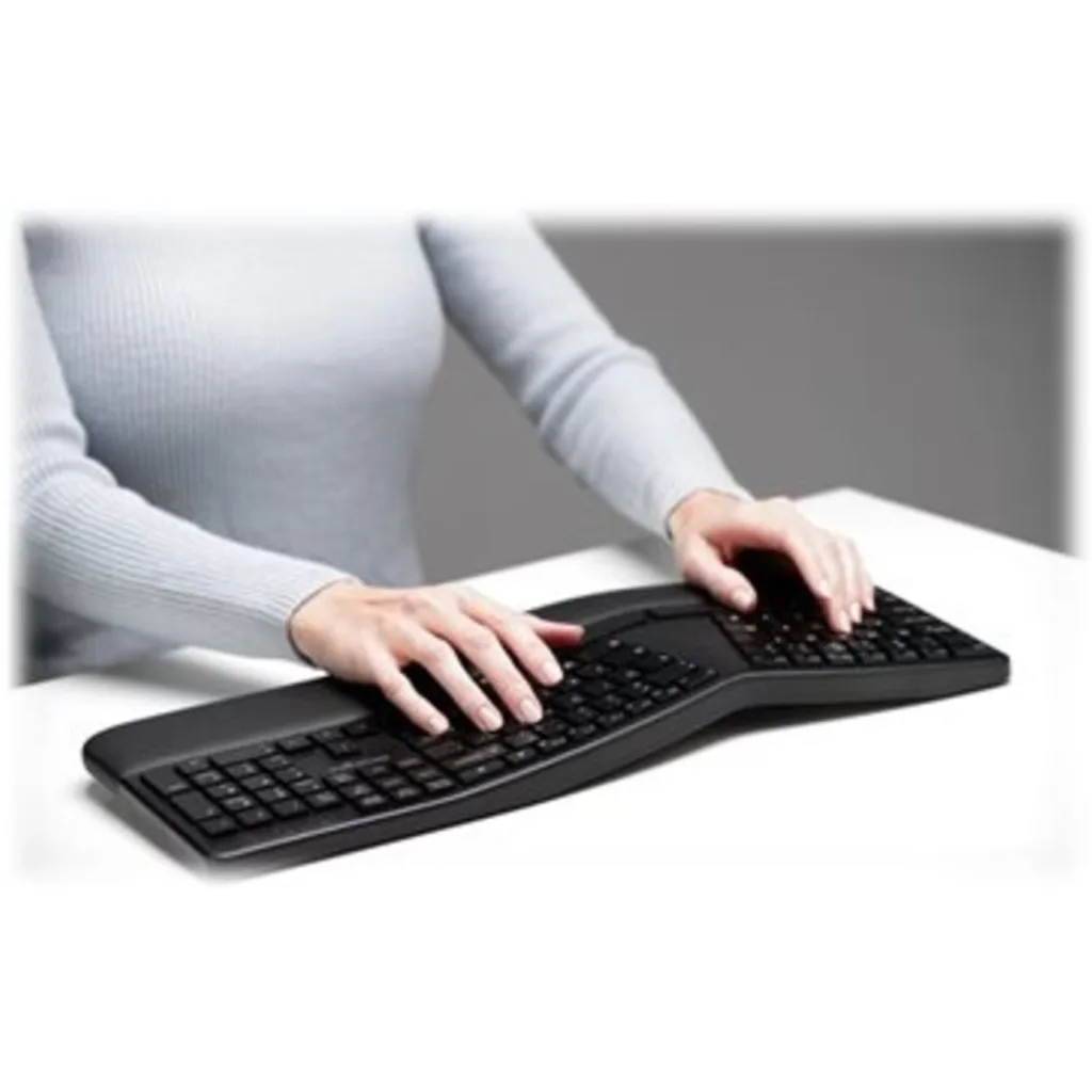 Imagen 4 de Kit Teclado Mouse Inalámbrico Ergonómico Kensington Pro Fit Ergo Bluetooth Negro