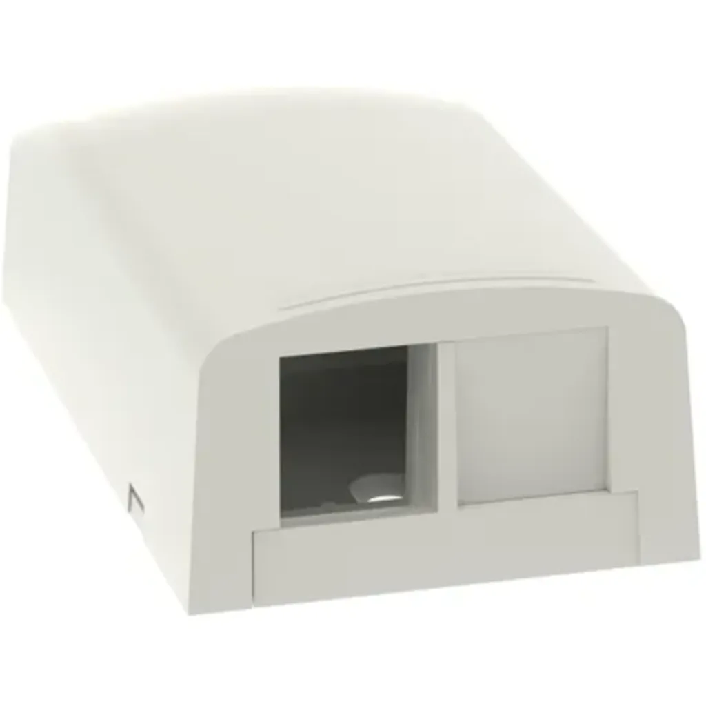 Panduit NetKey Surface Mount Boxes - Surface mount box - off white - 2 ports