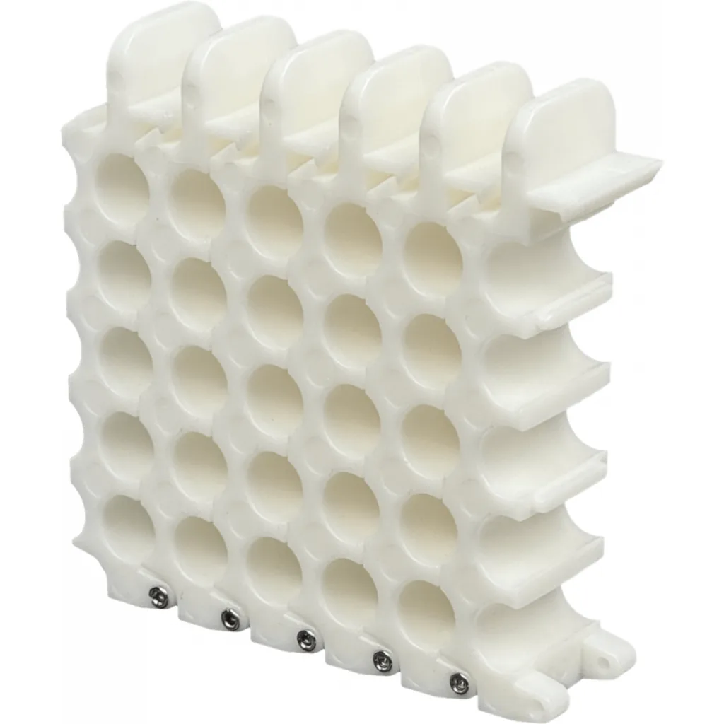 Imagen 1 de Peine para 5x5 25 Cables UTP/FTP max-9mm Ordenador Manojo Blanco 8x8cm