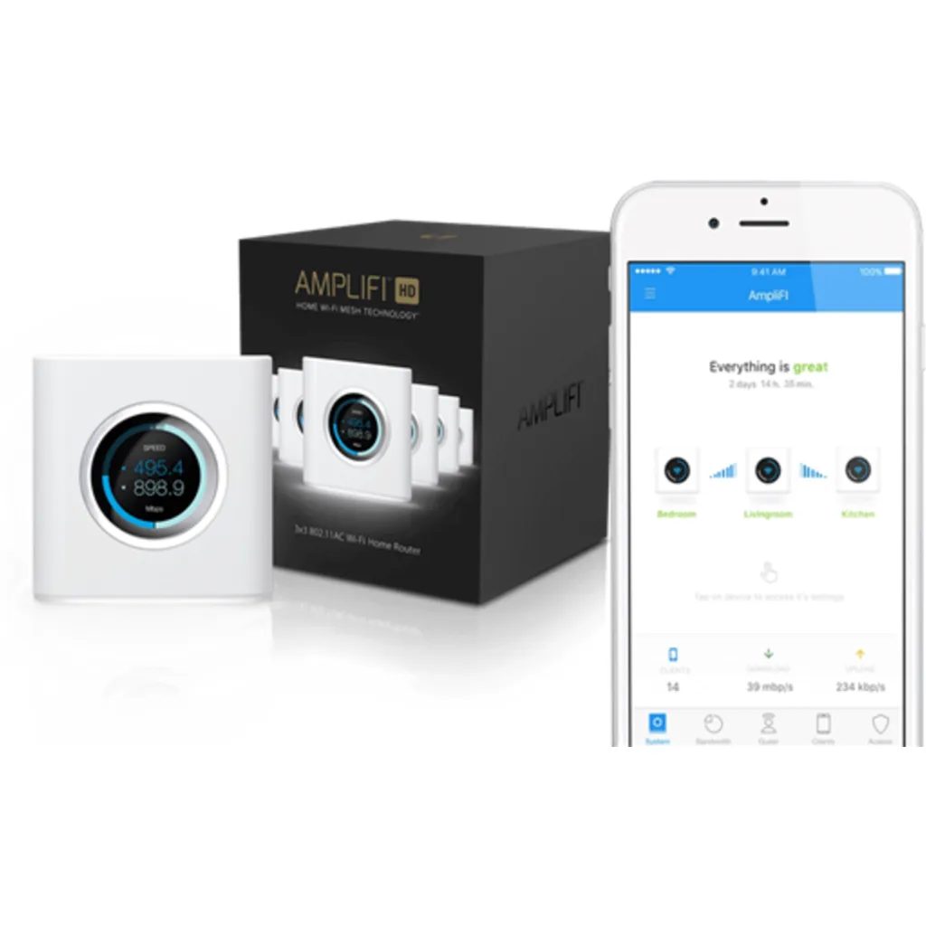 Imagen 1 de Amplifi Unitario 5-1000 USB Router HD MESH AC1300 N450 1750MBPS 26DBM 