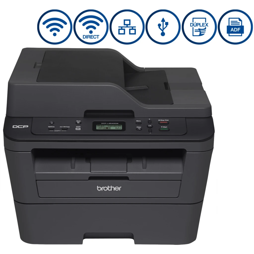 Impresora Multifunción Brother DCP-L2540DW Laser Monocromo Duplex WiFi LAN USB