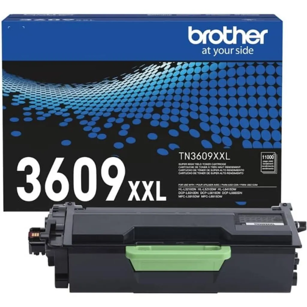 Toner Brother TN3609XXL Negro,  DCP-L5510DN/L5660DN/L5915DW/L6915DW, 11.000Pág