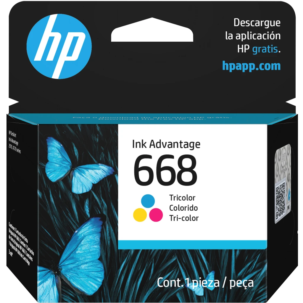 HP 668 Tricolor (Amarillo / Cyan / Magenta) [7FP36VL]