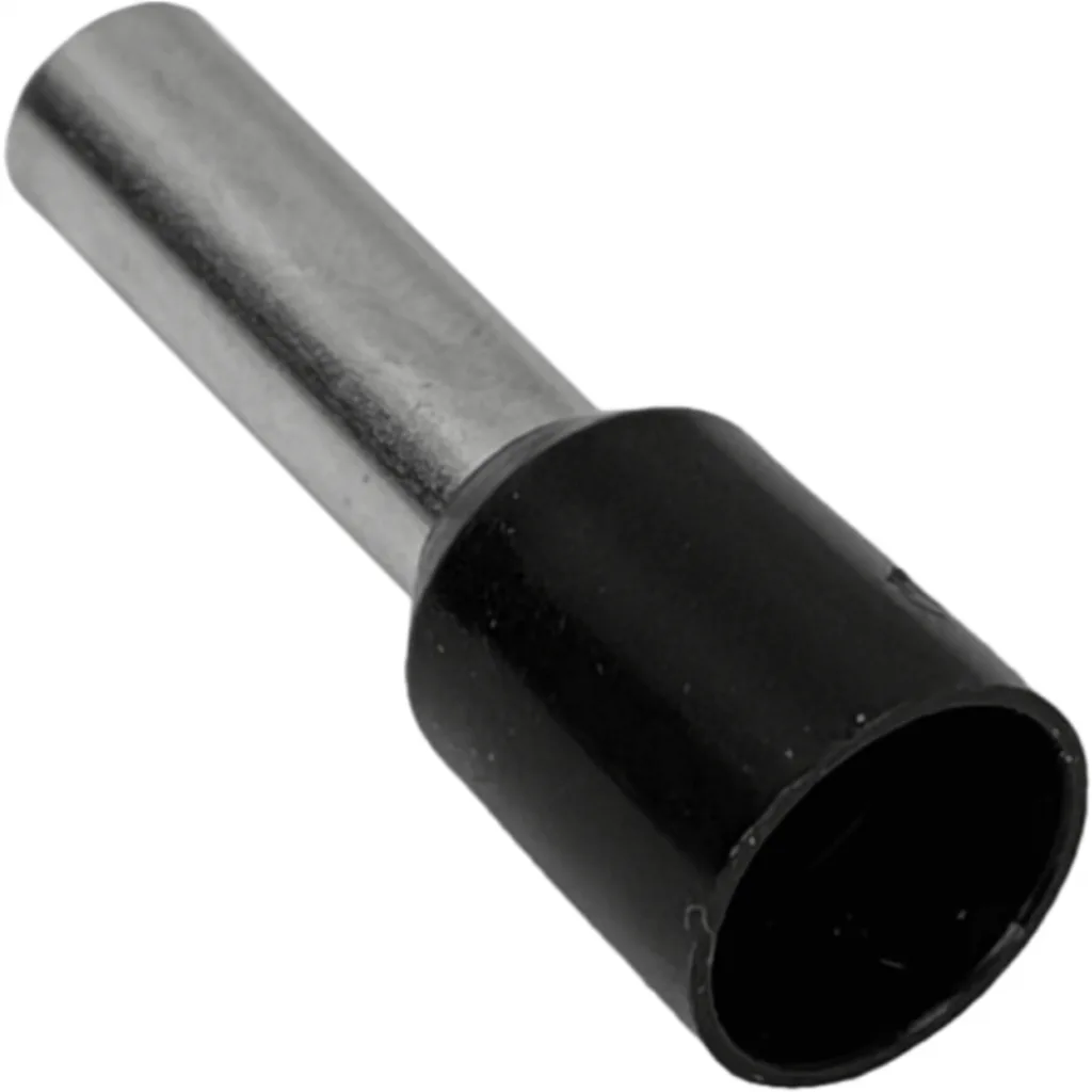 Imagen 1 de Negro 6,0mm2 12/20mm 100-unid AWG10 Ferrules Terminal Aislado Crimpeab