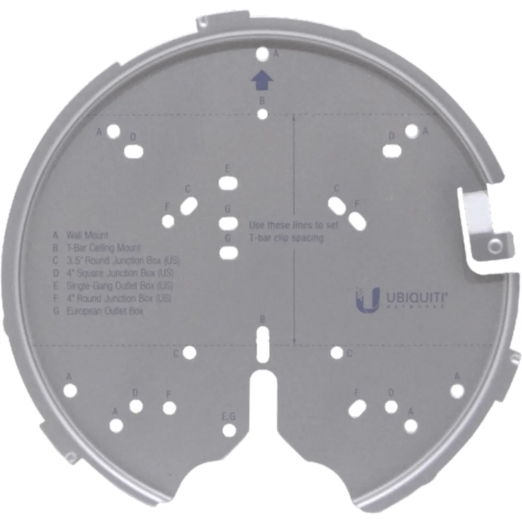 UniFi Montaje Metal alta resistencia y T-Bar para UAP-AC-PRO/HD/SHD