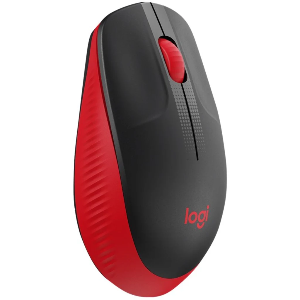 Imagen 5 de Mouse Inalámbrico Logitech M190 Óptico 1000dpi Ambidiestro 3 botones USB rojo